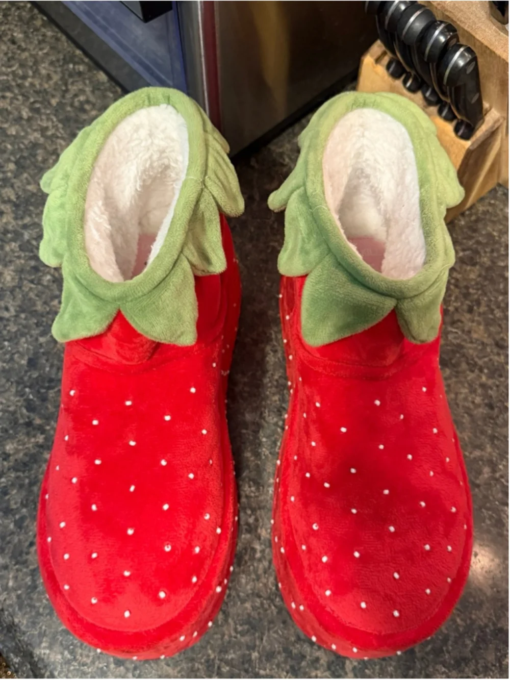 New Dolls Kill x Strawberry Shortcake Fresh Patch Platform Boots